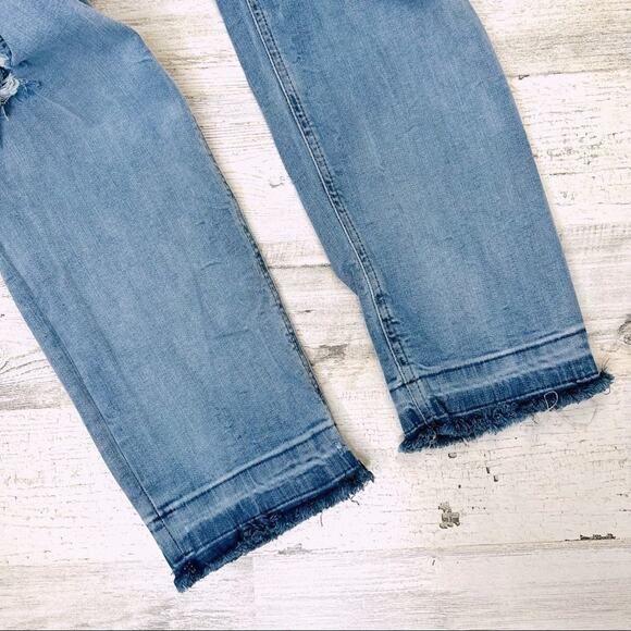 Bershka High-Rise Skinny Cigarette Jeans Sz 10 Ripped Stretch Grunge Streetwear - Picture 10 of 10